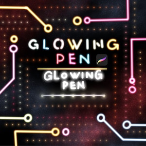 Procreate Lighting Brushes, Light Brushes, Procreate Neon Brush, Light Effect, Glowing Lettering, Neon Lettering, Background Rendering