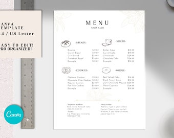 Editable Cake Order Form Canva Template,Printable Bakery Order Form,Bakery Cake Request & Booking Template, for Bakery Business,Dessert T33