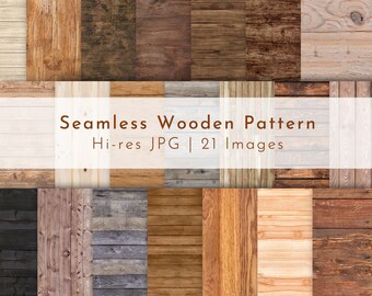 Seamless Wooden Pattern Bundle, Woodern texture, Graphic design, Indoor Design, Outdoor Design,