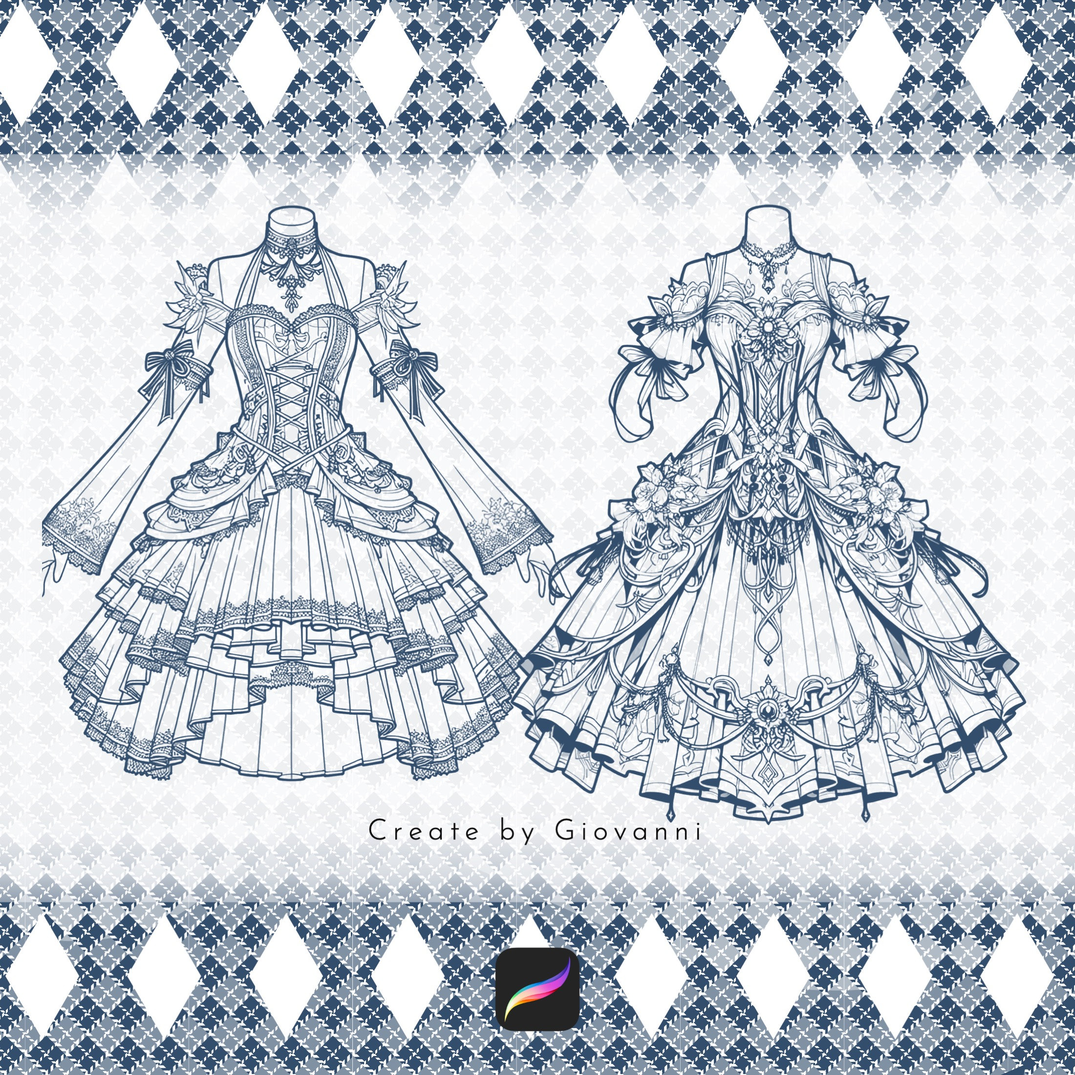 anime dress design drawing Page 2 | Anime dress design Vectors - Download Free High-Quality Vectors
