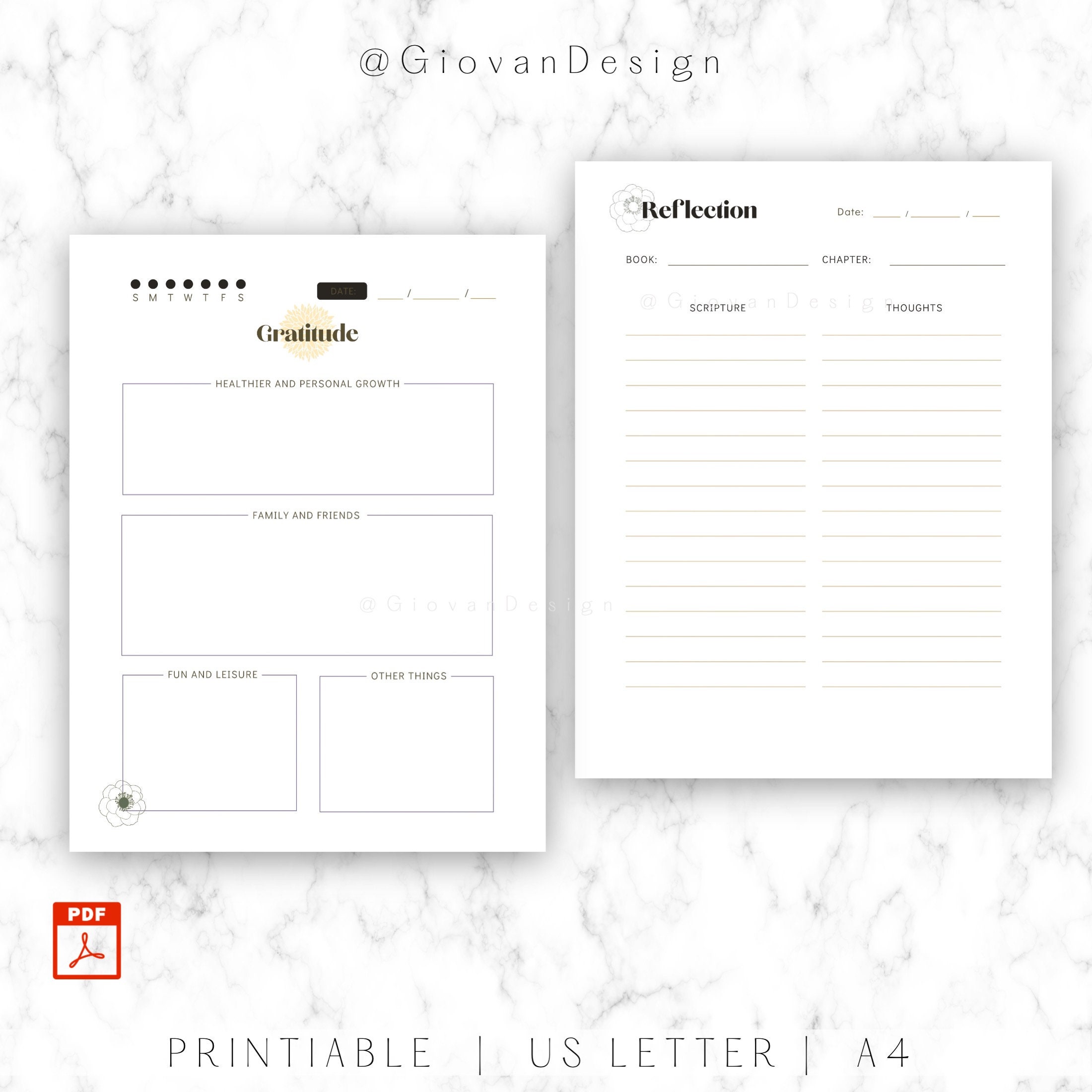 Printable Bible Planner, Bible Journal, Scripture Study, Reading Notes ...