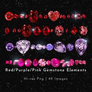 Rubí, diamantes rojos, cristal de rubí, gema púrpura, amatista, piedra rosa, gema púrpura, alta resolución, uso comercial,