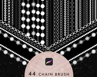 44 Procreate Chain brushes, Jewelry Bracelet, hi-res, Necklace, Jewelry Design, Fashion