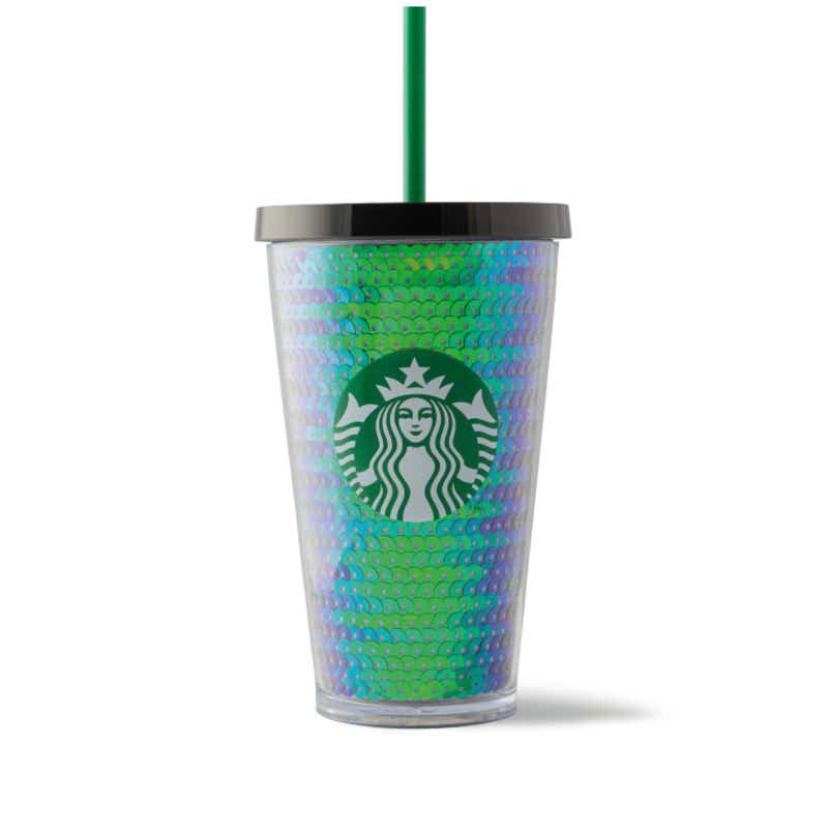 Starbucks Green Glitter Stainless Steel cold Cup – StarcupsKW