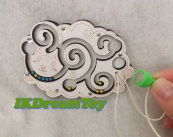 Magnetic Maze Busy Board Part for DIY activity boards | Fine Motor Activity with Magnetic Pen | Sheep & Car Sensory Board Attachment