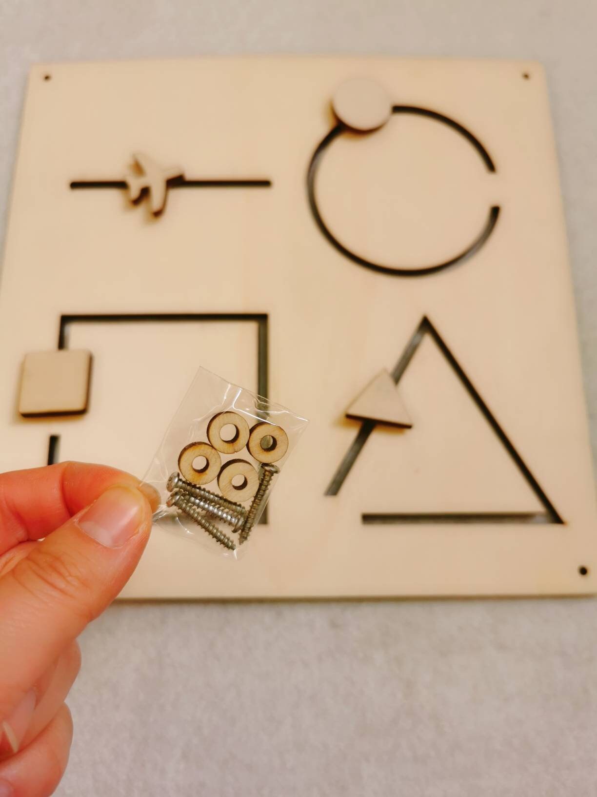 Slider Labyrinth 4-slider Labyrinth – Busy Board Element | Multi-track Wooden Maze ...