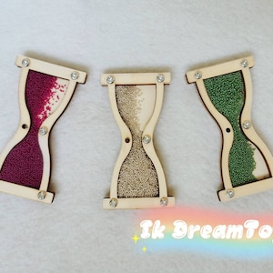 Wooden Sand clock/Hourglass/busy board details/DIY busy board elements/craft kit element/Workpiece/Activity board/Sensory board/Montessori