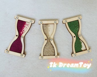 Wooden Sand clock/Hourglass/busy board details/DIY busy board elements/craft kit element/Workpiece/Activity board/Sensory board/Montessori