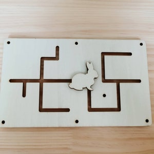 wooden Maze for Busy board detail/Busy board Parts/DIY elements/craft kit/Workpiece/Activity board/Sensory activity/wood lazer cut