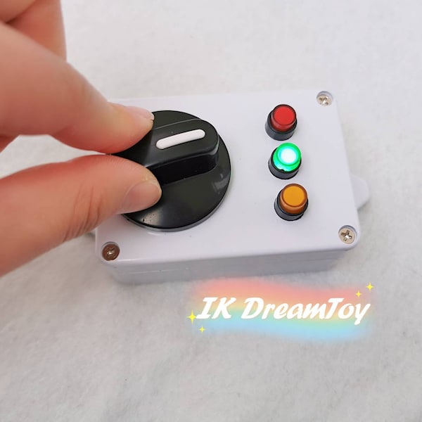 Green Red Yellow light rotary switch for Busy board details/twist swtich Busy board Parts/Motor Skill/DIY element/Workpiece/Activity Sensory