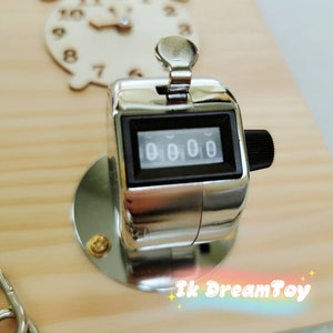 Tally Counter/Mount Resettable 4 Digit Register/Manual Clicker Counter Busy board detail/Busy board Parts/element/kid toy/Sensory activity