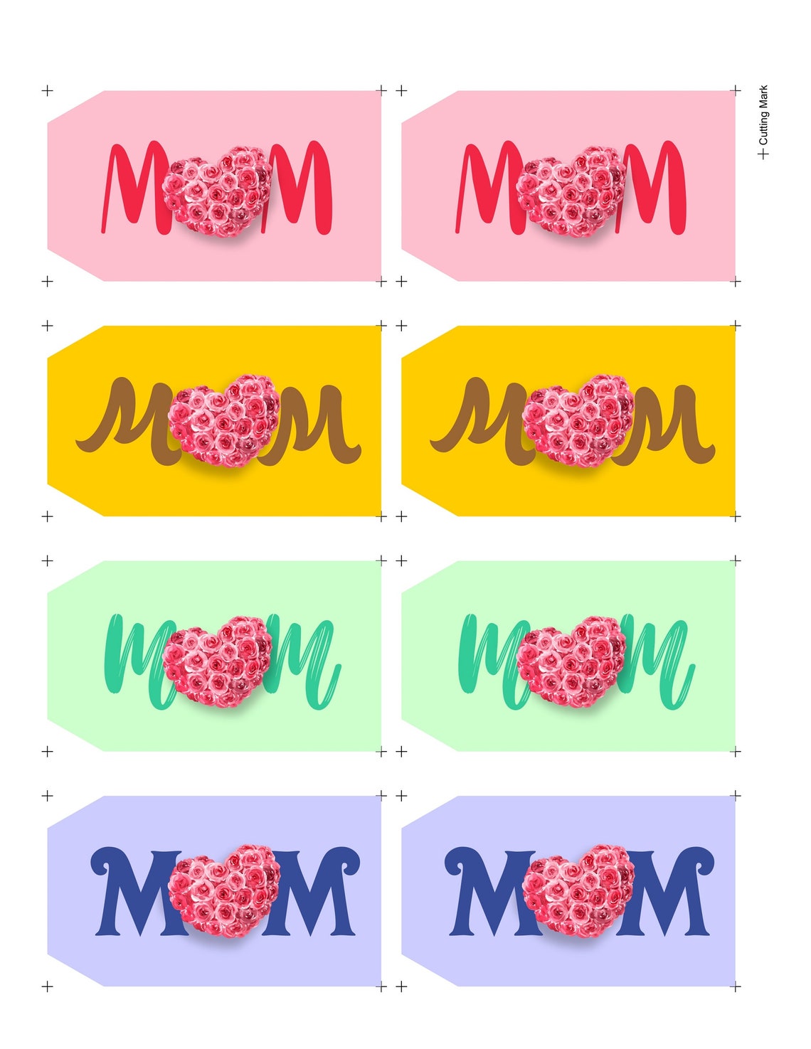 Printable Mom's Gift Tag Mother's day Gift Tag 4 Etsy