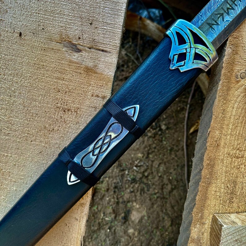 Handmade Damascus Sword, Battle Ready Viking Sword, Christmas Gift for him