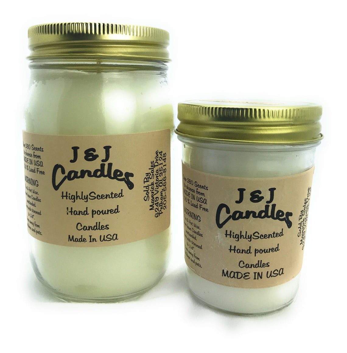 Coconut Highly Scented Candle Etsy