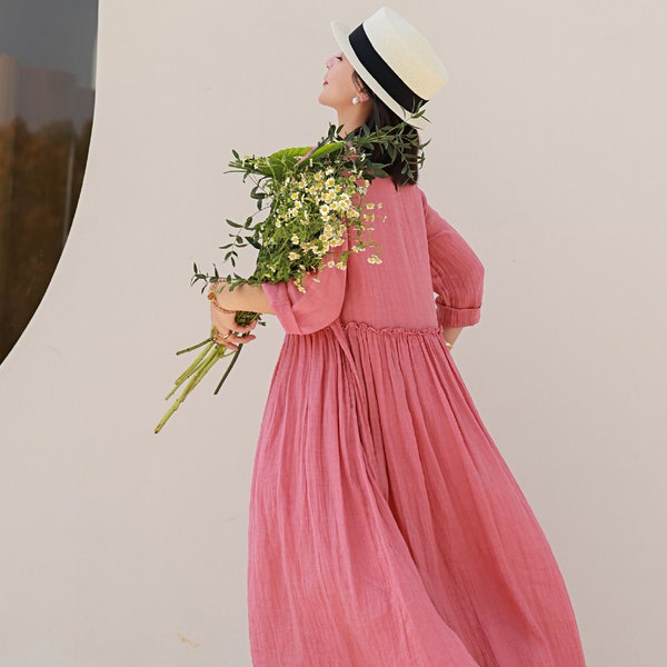 Linen Woman Dress - Etsy