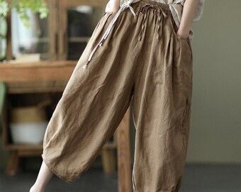 Organic Linen Pants - Etsy