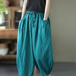 Loose linen pants/ Summer linen pants /Soft linen pants | Etsy