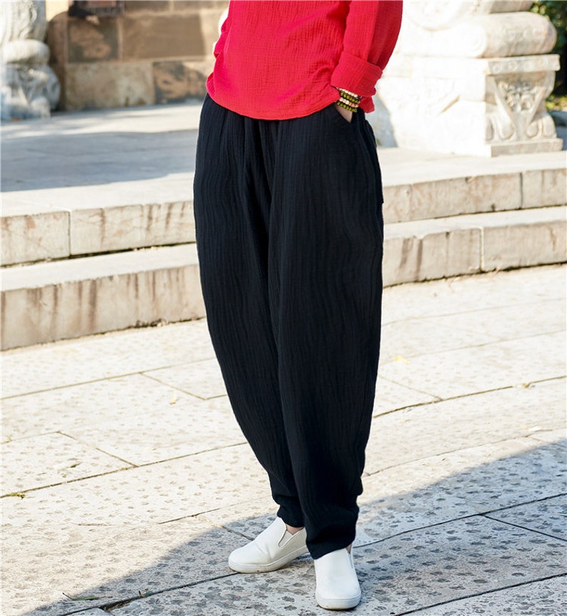 Women's Summer Linen Trousers/breathable Casual Linen Etsy