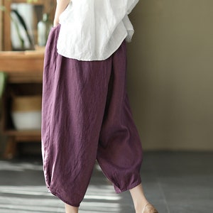 Loose Linen Pants/ Summer Linen Pants /soft Linen Pants /women - Etsy