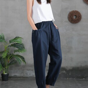 Women's Linen Pants/summer Straight-leg Linen - Etsy