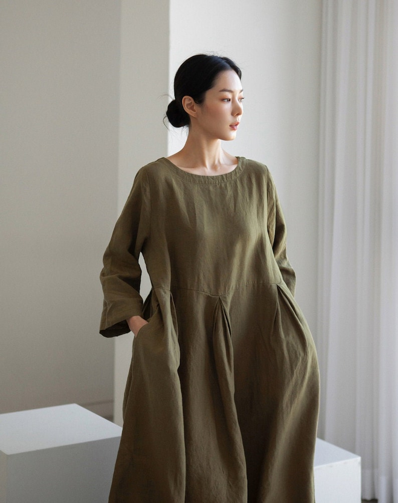 Linen Dress Plus Size/linen Dress for Women/summer Linen Dress - Etsy