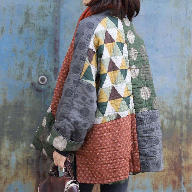 Autumn Cotton Linen Jacket Woman Retro Winter Coat Autumn | Etsy