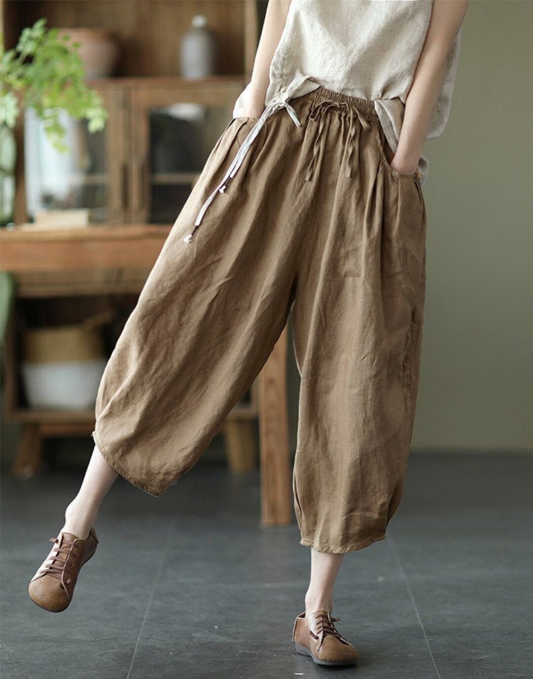 Loose Linen Pants/ Summer Linen Pants /soft Linen Pants /women Linen ...