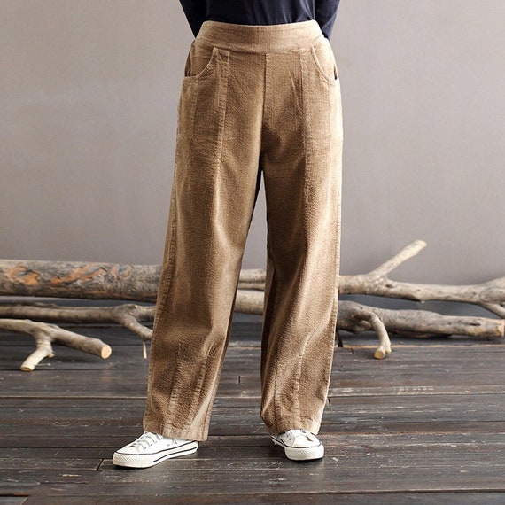 Women Corduroy Pants/autumn Winter Warm Pants/cotton Corduroy - Etsy