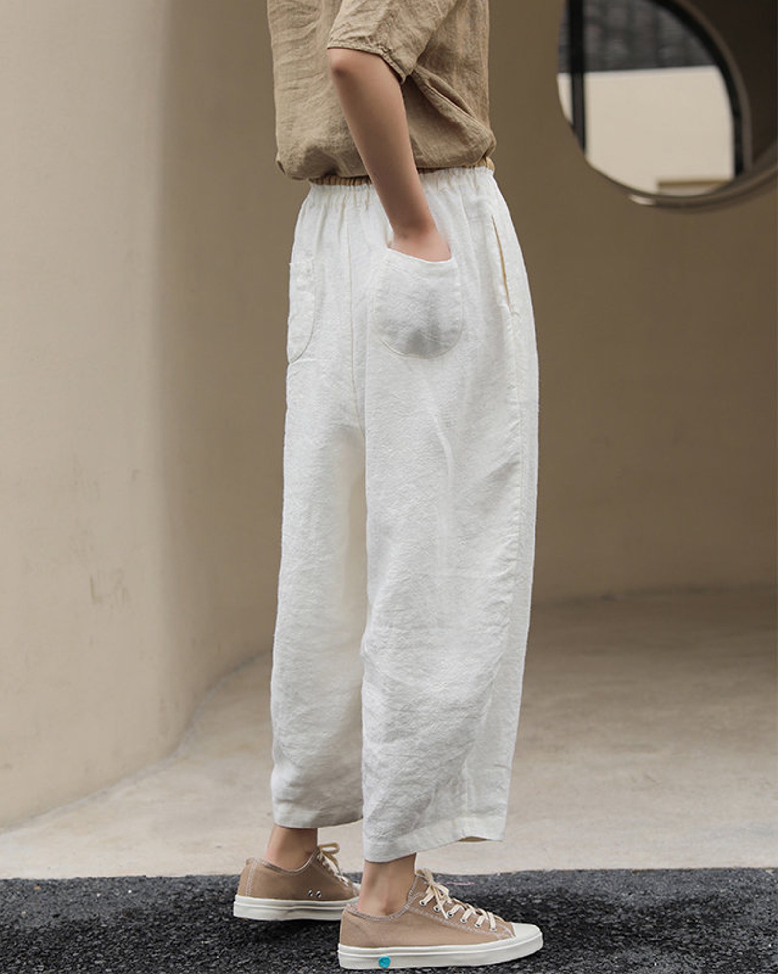 100%linen Pants/summer Linen Pants for Women/loose Linen Pants - Etsy