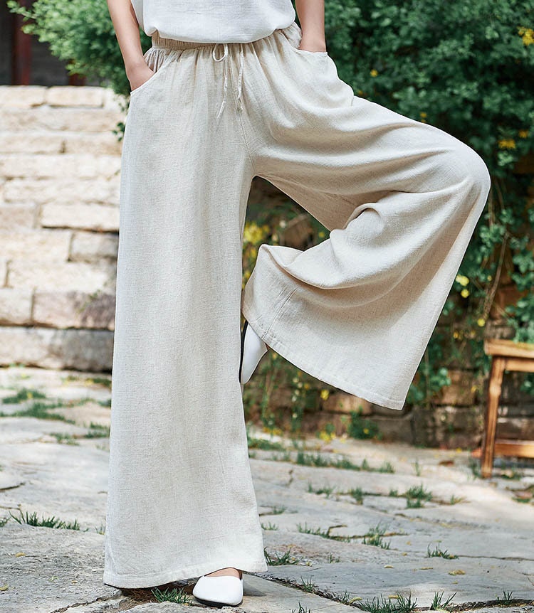 VEKDONE Under 100 Dollars Wide Leg Linen Pants for Women Overstock Items  Clearance All Prime 