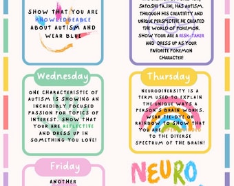 Autism Acceptance Week editable Flyer *canva*