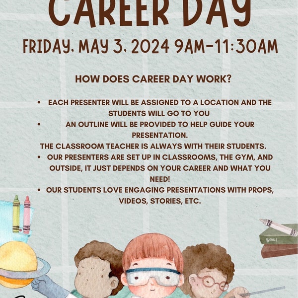 Career Day Announcement*canva*