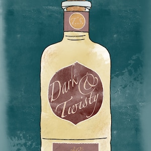 Dark & Twisty Tequila by the Twisted Sisters - Greys Anatomy Digital Art Download