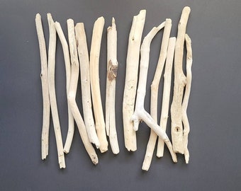 9-10in Driftwood Set 20-30, Washington Beach Sticks,  New Age Wands, Macreme' sticks, wholesale driftwood, home decor sticks, craft wood