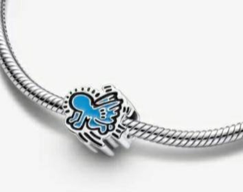 PANDORA Charm Radiant Angel Keith Haring Sterling 925 Etsy Australia