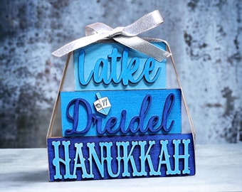 Wooden Hanukkah Decoration: DIY Craft Gift Set