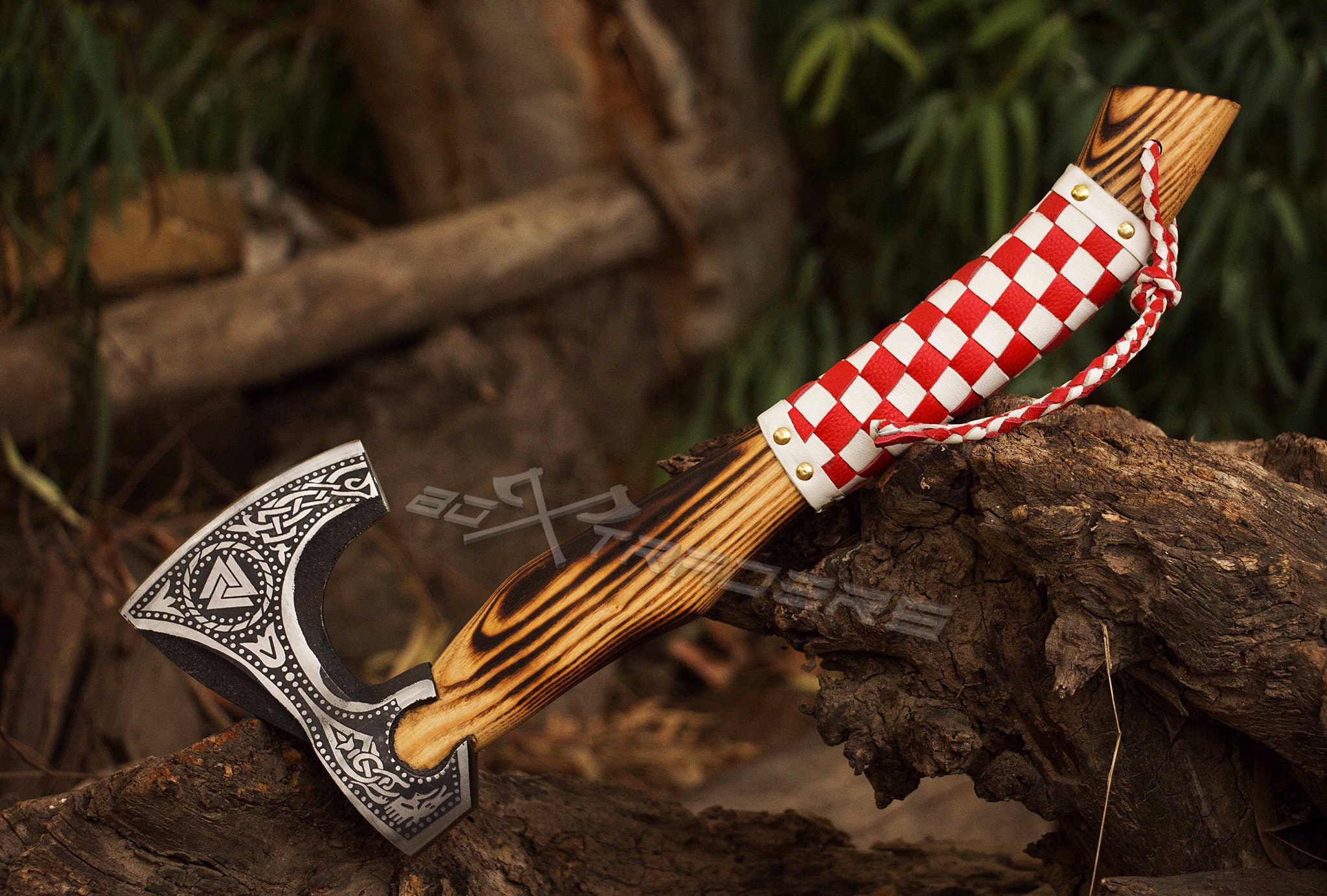 Petite Hache Tête Viking Barbu Vintage Tomahawk, Originale Antique De Bulgarie