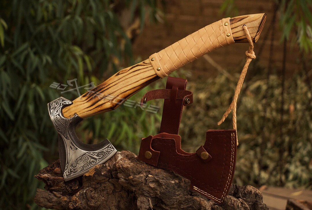 CANNE DE MARCHE à tête de hache vintage 38" Randonnée Trekking Canne