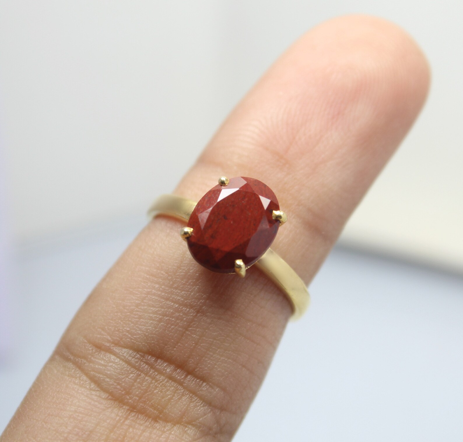 Natural Red Jasper Ring Jasper Ring Red Jasper Silver Ring Etsy UK