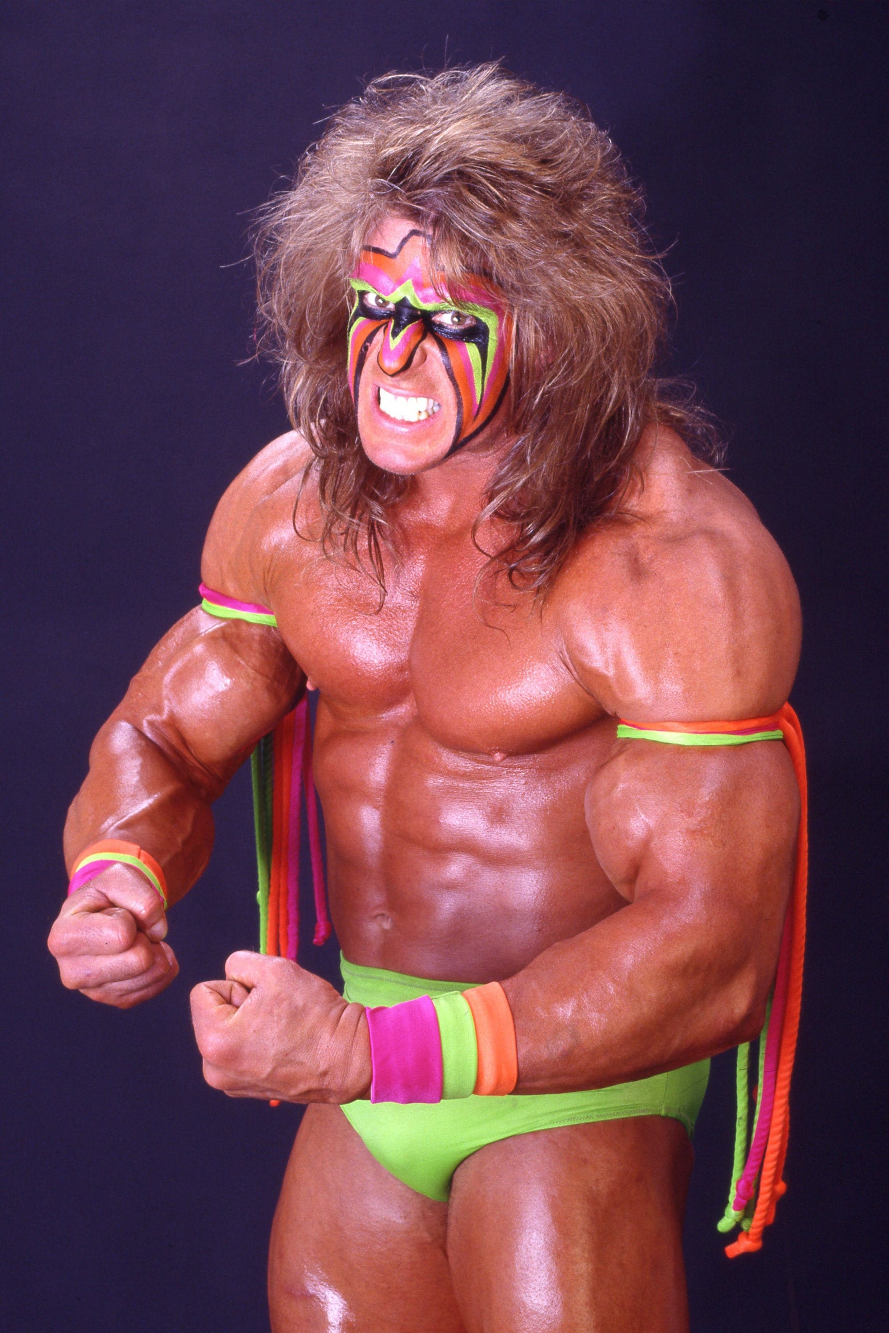 Ultimate Warrior Wrestling WWF Portait Poster 24x36 Inches Etsy