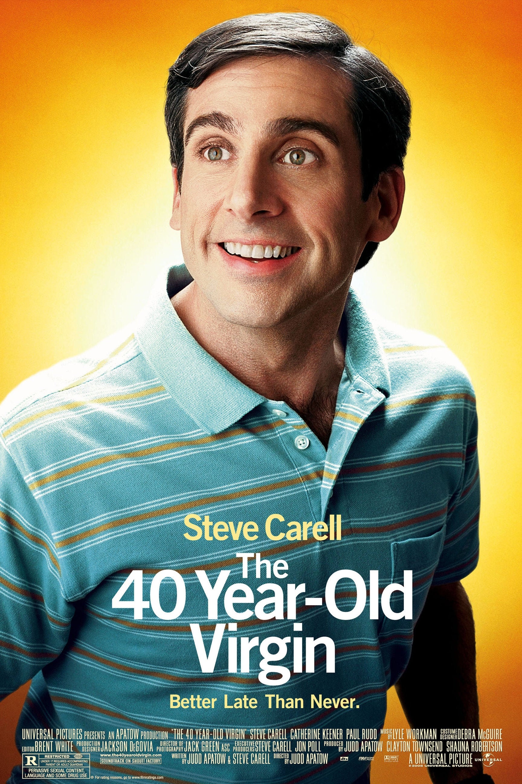 The 40 Year Old Virgin Movie Poster 24x36 Inches Etsy 