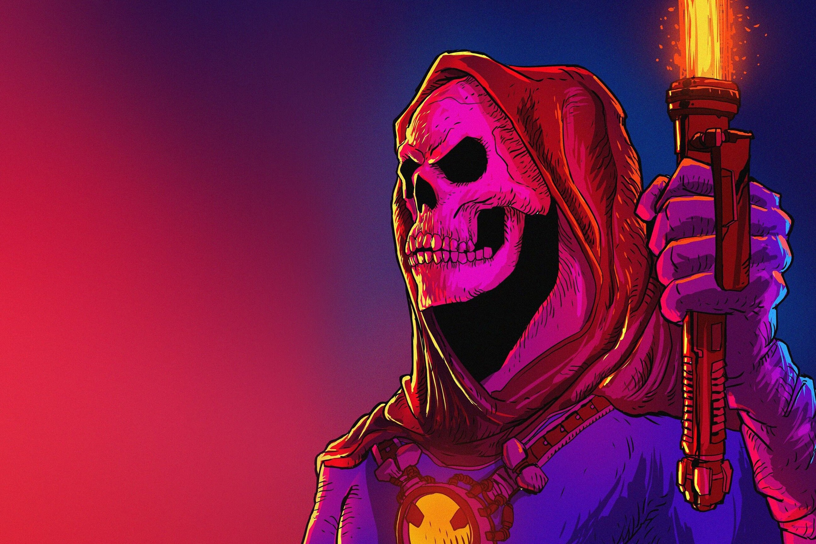 glow skeletor