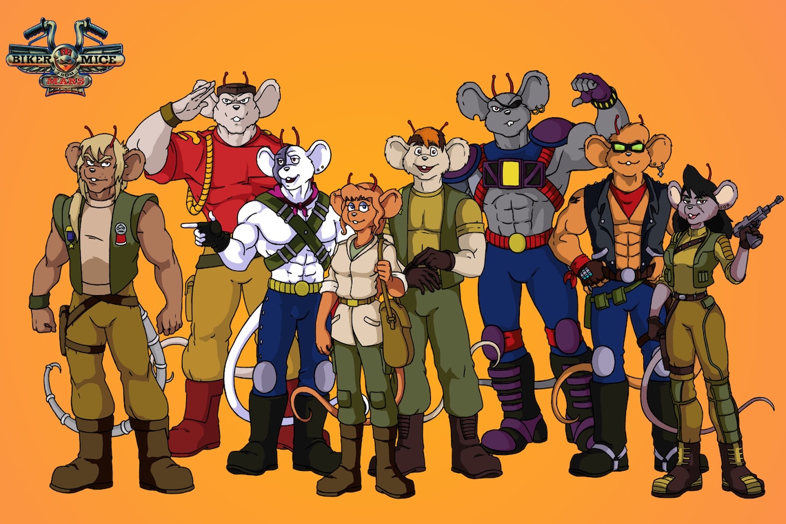 Biker Mice From Mars Poster 24x36 Inches Etsy