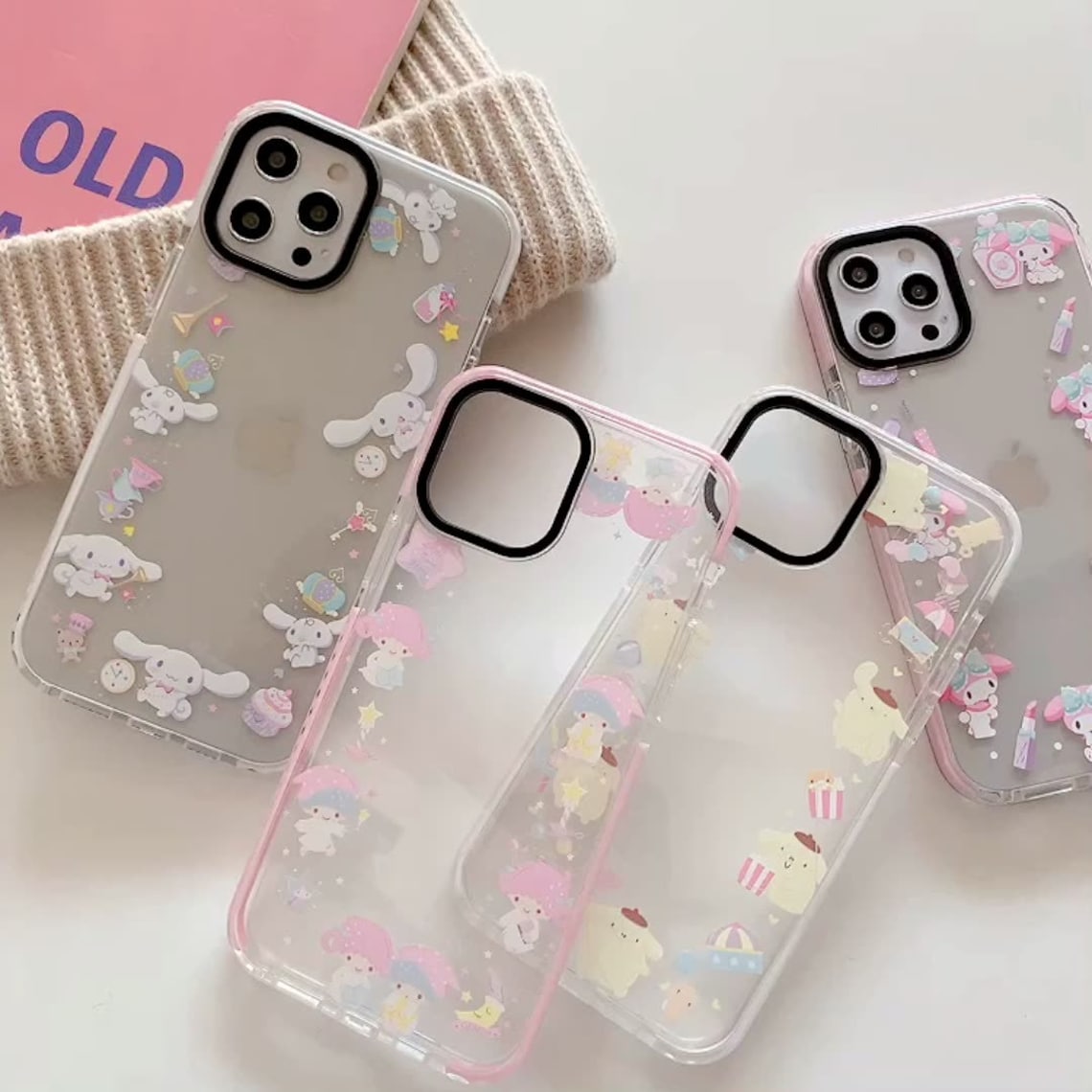 Süße weiße Zimt Hund Pudding Hund schöne Donuts Muster klar Etsy