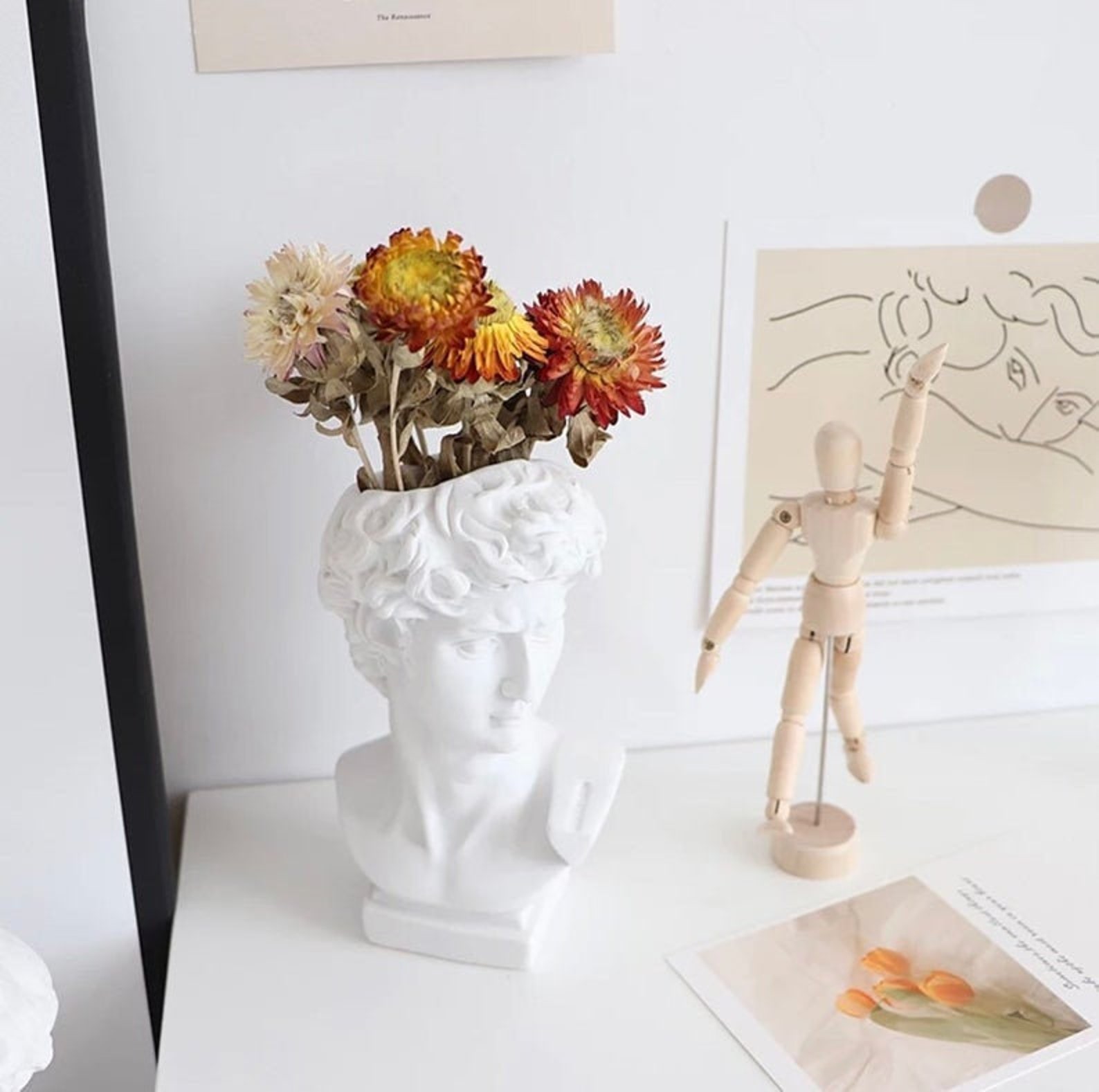 Jarrón davids cabeza Mitología griega renacimiento griego | Etsy