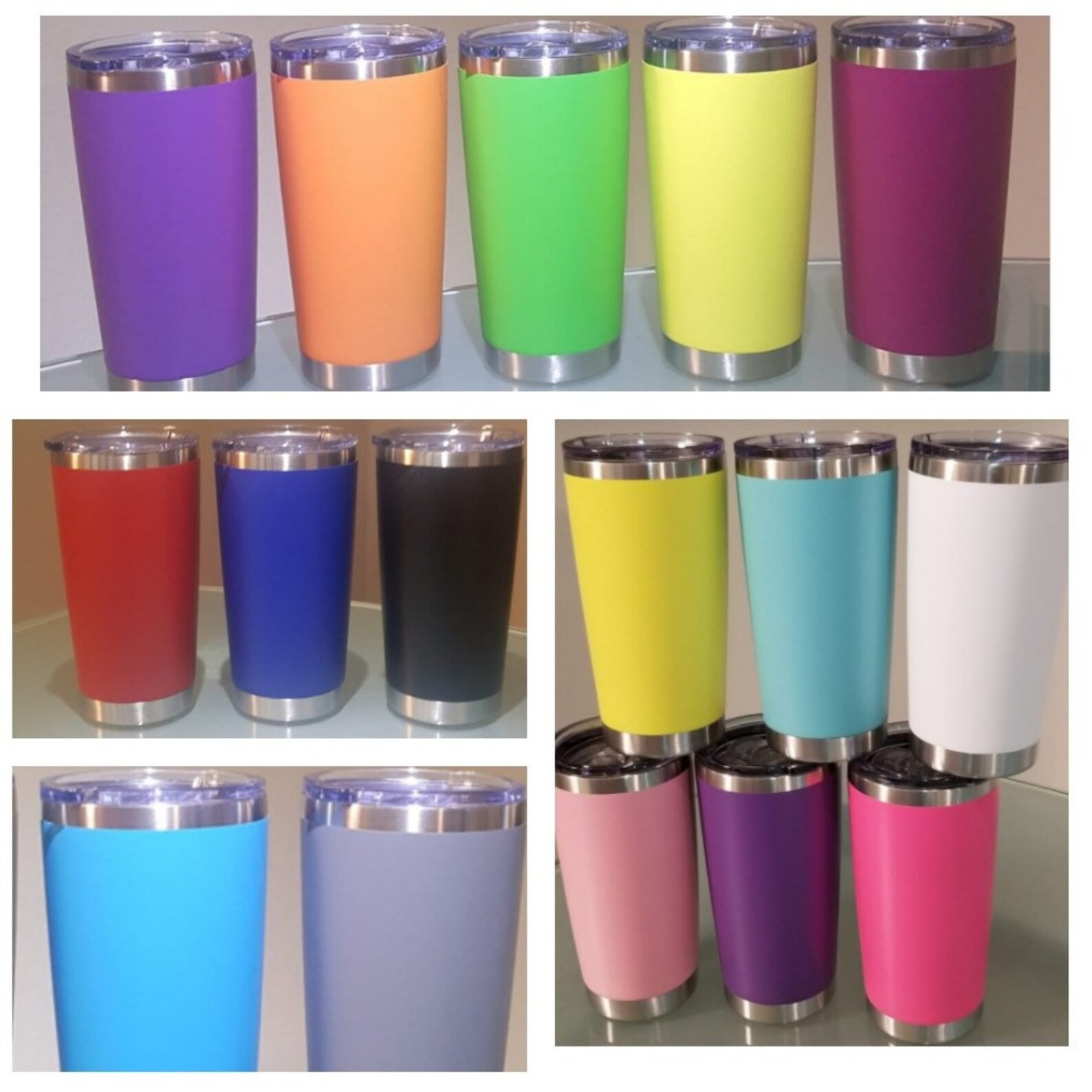 Insulated Glasses, Custom Glass, Cold for 24 Hours, 20 Oz, Beautiful