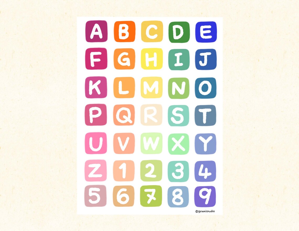 Digital Stickers, Digital Planner Stickers, Goodnotes Stickers, Letter