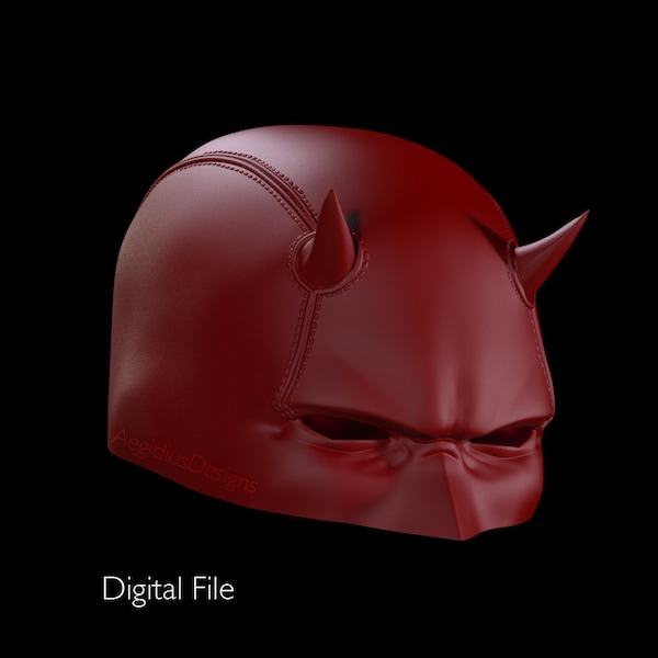 Majesty Without Fear - King Daredevil /Elektra Cowl Helmet 3D File STL