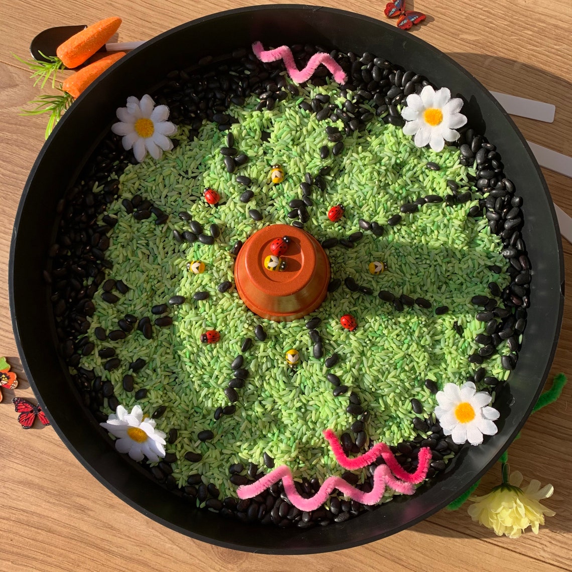 Spring garden themed sensory play kit tuff tray kit Etsy