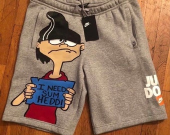nike shorts with cartoon characters on them